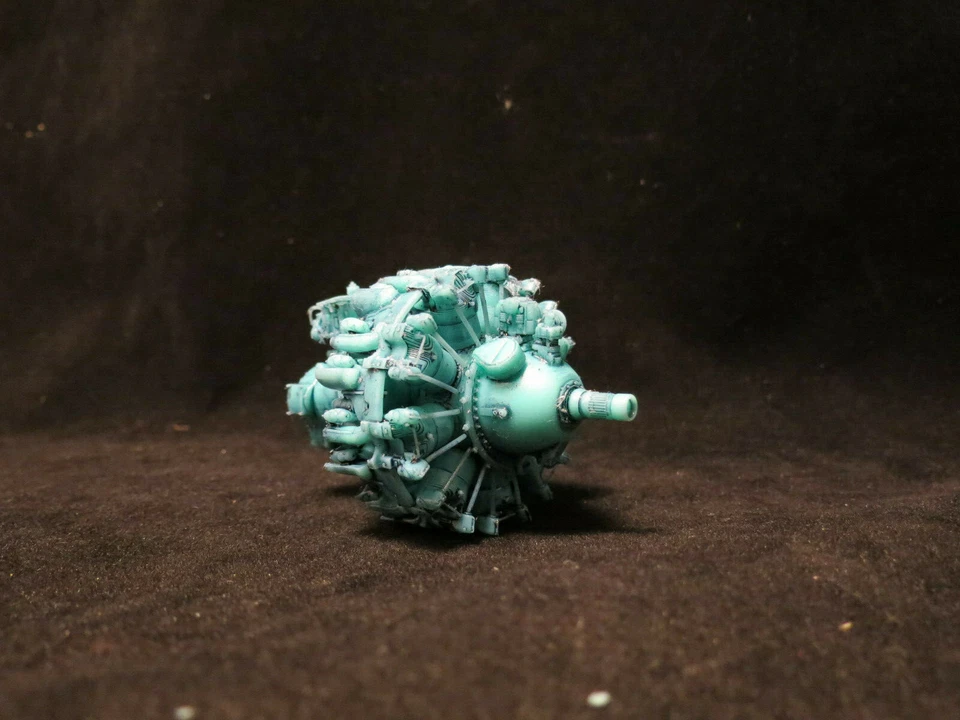 Kit de motor radial R-2800 de resina impresa en 3D detallada de alta resolución 1/32 Foto 4 de 4