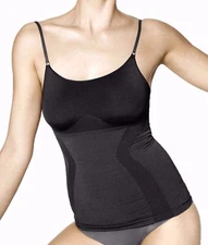 HUE U17316 Black Made to Move Seamless Shaping Cami - MSRP $36