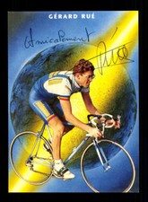 Gerard Rue Autogrammkarte Original Signiert Radfahren + A 200356