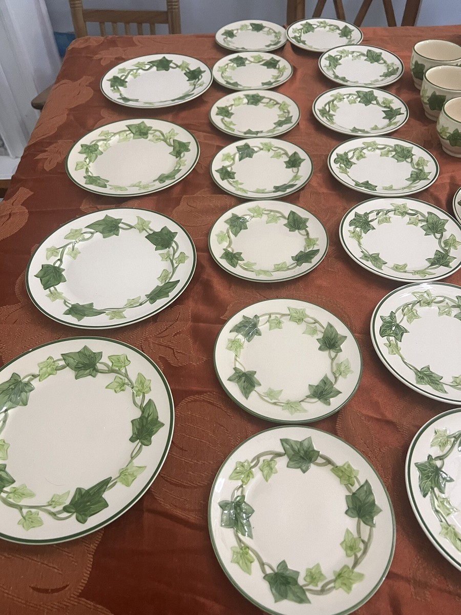 値下げ中✨超レア品❤️新品未使用✨ヴィンテージFRANCISCANサーバーセット Vintage FRANCISCAN Embossed Green 