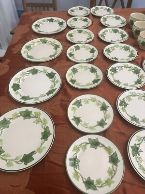 Vintage FRANCISCAN Embossed Green 