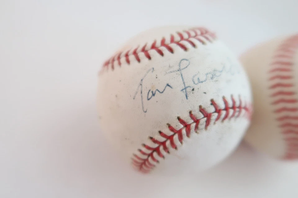 Tommy Lasorda Baseball Autograph Los Angeles Dodgers 50th Anniversary Stadium - Image 3 of 4