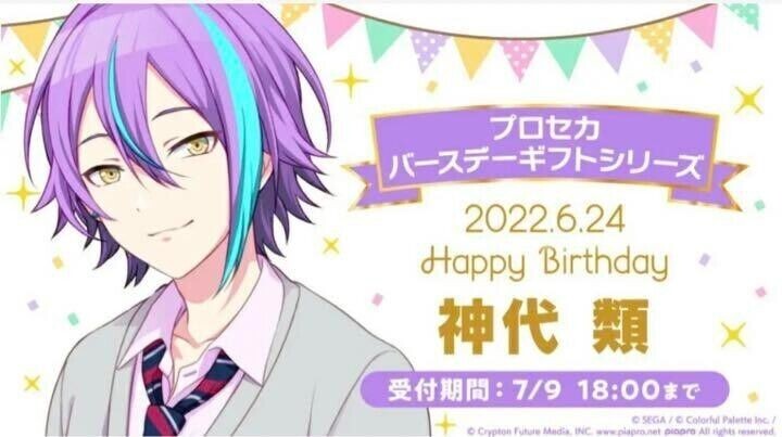 Project Sekai Rui Kamishiro Birthday 2022 Gift Series SEGA