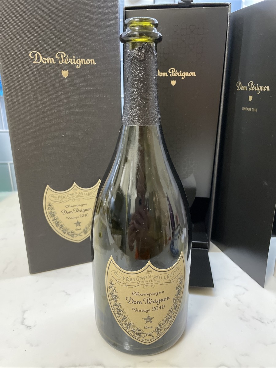 Dom Perignon Vintage 2010 750 ml Empty Champagne Bottle, Box