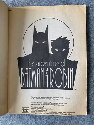 Adventures of Batman and Robin Vintage Coloring Book (Golden Books