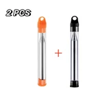 2Pcs Outdoor Pocket Bellow Collapsible Fire Tools Camping Blow Fire Tube