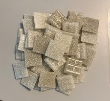 Mushroom  Smoke Mosaic Tiles- 3/4" Venetian Glass Tile- Craft  Backsplash Tile