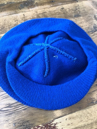 Vintage Air Force Academy Falcons Blue & White Wear-A-Knit Beanie Pom Pom Hat OS - 第 4/4 張圖片