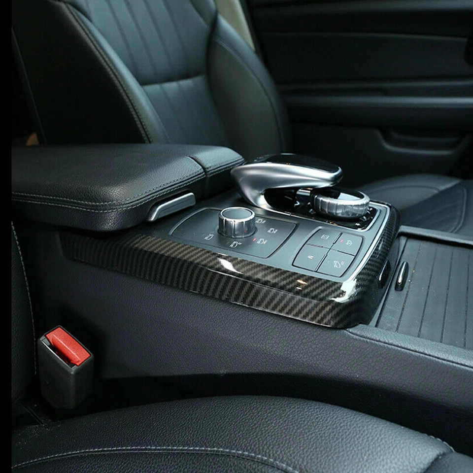 Ajuste de modo de consola de control de fibra de carbono para Benz GLE GLS ML GL Clase W166 2013-19 Foto 4 de 4