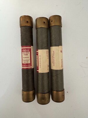 NEW Littelfuse NLS 15 One-Time Fuse LOT OF 3