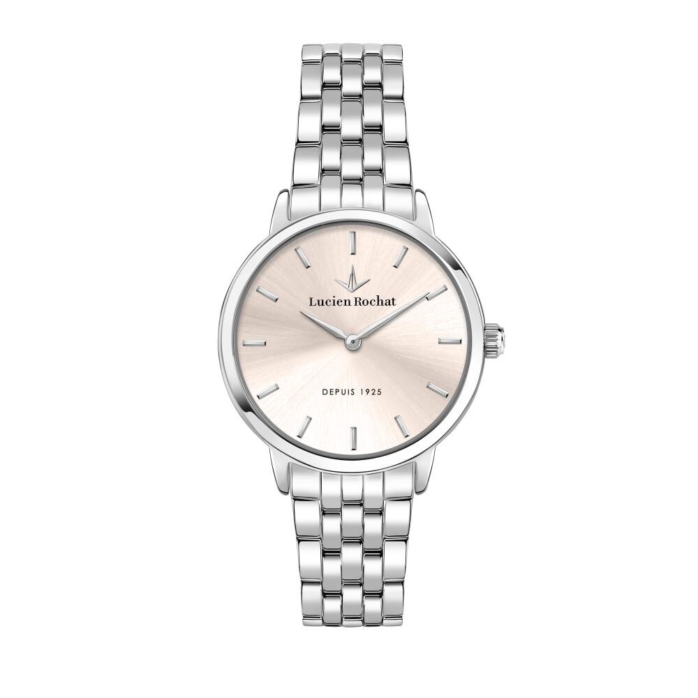 Orologio LUCIEN ROCHAT donna Charme data acciaio / rosa R0453115509