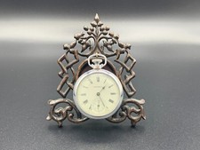 Victorian Wooden Pocket Watch Stand Display Holder Frame W/ Easel Back c.1880's