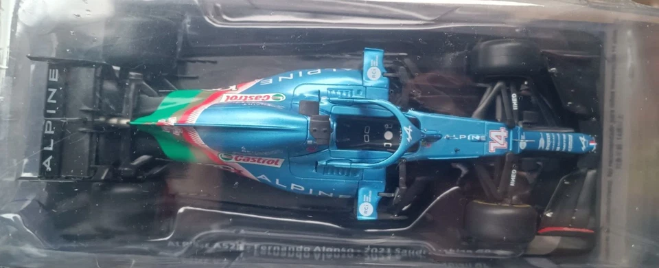 Le Grandi Formula1 1:24 ALPINE A521 FERNANDO ALONSO 2021 SAUDI ARABIA GRAND PRIX - Immagine 2 di 4
