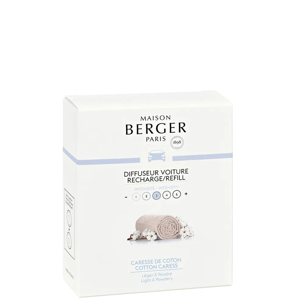 Lampe berger ricarica diffusore auto caresse coton x2