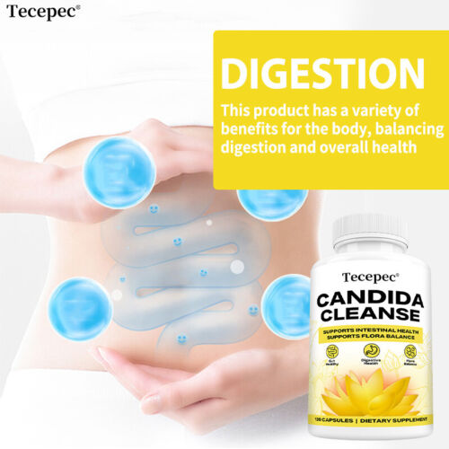 Candida Cleanse Capsules - Bowel and Colon Support, Natural Herbs - Picture 5 of 12