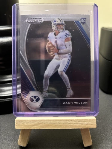 2021 Panini Prizm Draft Picks #105 Zach Wilson (Silver Prizm) Rookie Card