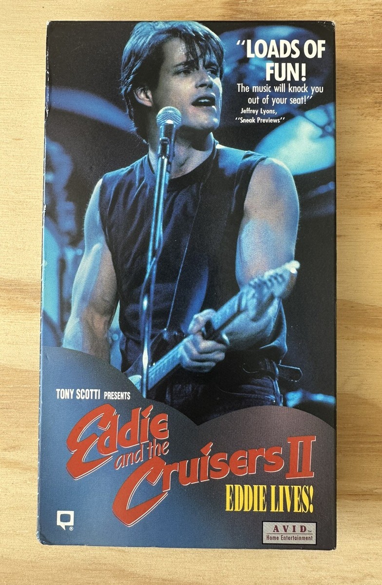 Eddie and the Cruisers II: Eddie Lives! VHS - Avid - Michael Pare