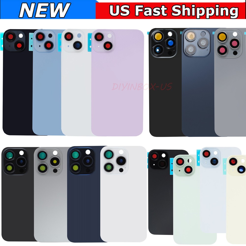 Replacement Rear Back Glass Big Hole For iPhone 14/14Plus/15/15Plus/15Pro+15PM