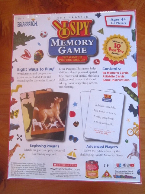 THE CLASSIC I SPY MEMORY GAME NEW IN BOX GREAT ** MUST SEE *** - Image 2 of 4