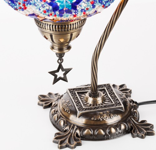 Turkish Moroccan Mosaic Bohemian Colorful Table Bedside Lamp Light Lampshade - Picture 84 of 95