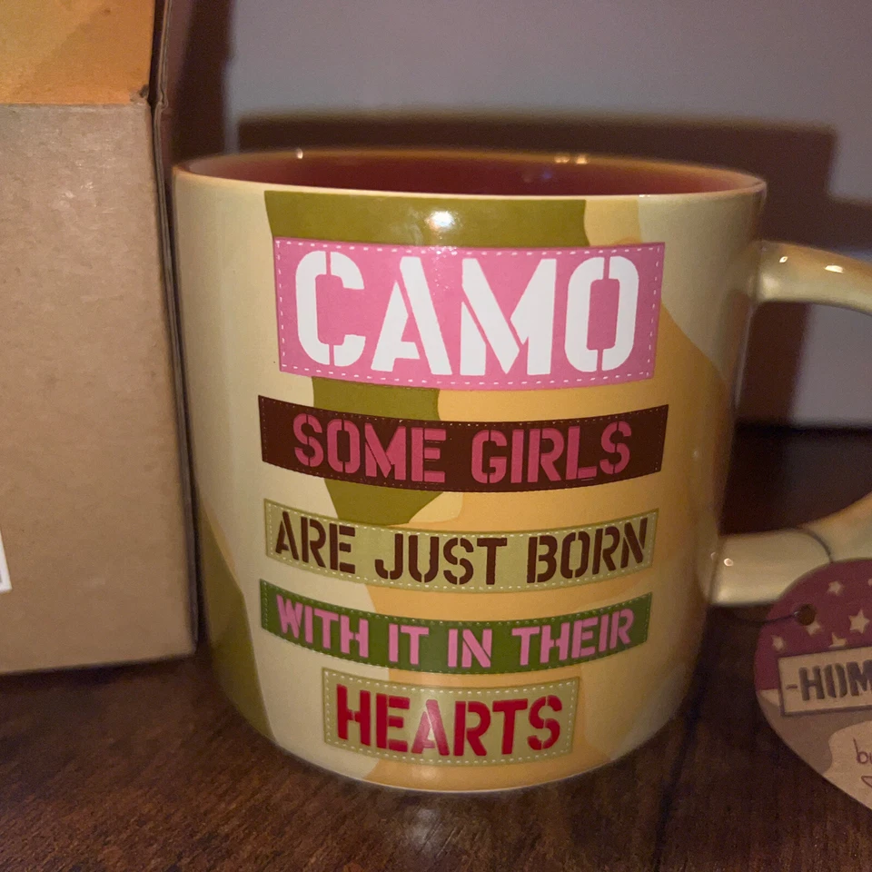 Taza camuflada Homefront Girl Collection algunas niñas nacen con ella militares estadounidenses Foto 3 de 4