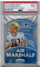 2015 Panini Prizm Aaron Rodgers Air Marshals - Prizm PSA 9