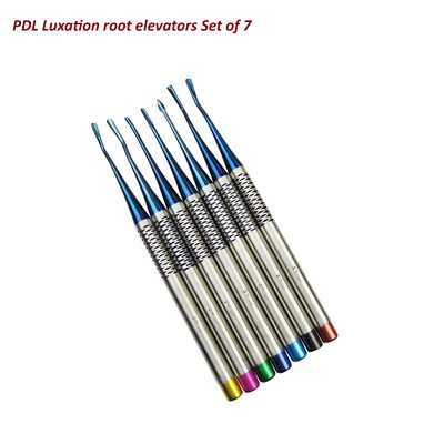 7er Set PDL Luxation Wurzel Luxierende Elevatoren Zähne Extraktion Dental Instrument