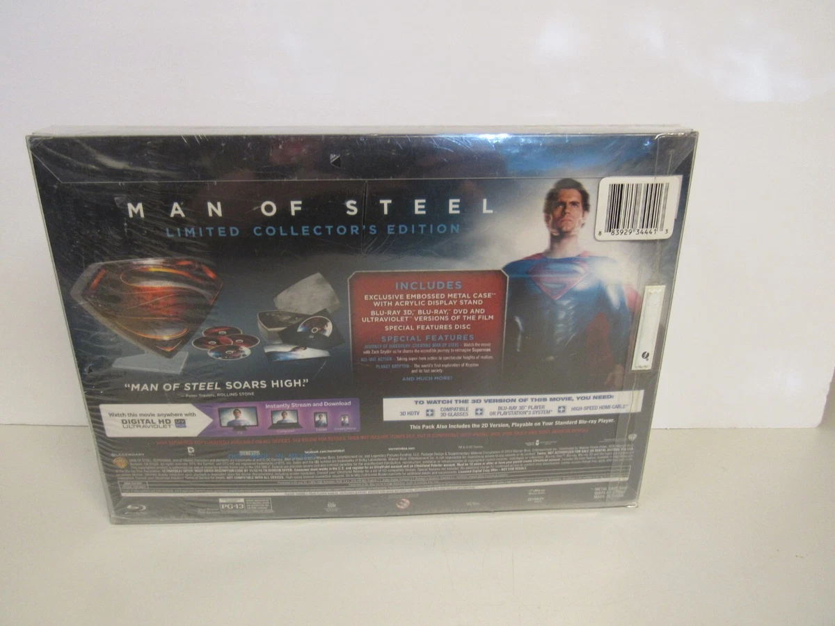 Man of Steel 3D Blu-ray (Blu-ray 3D + Blu-ray + DVD)