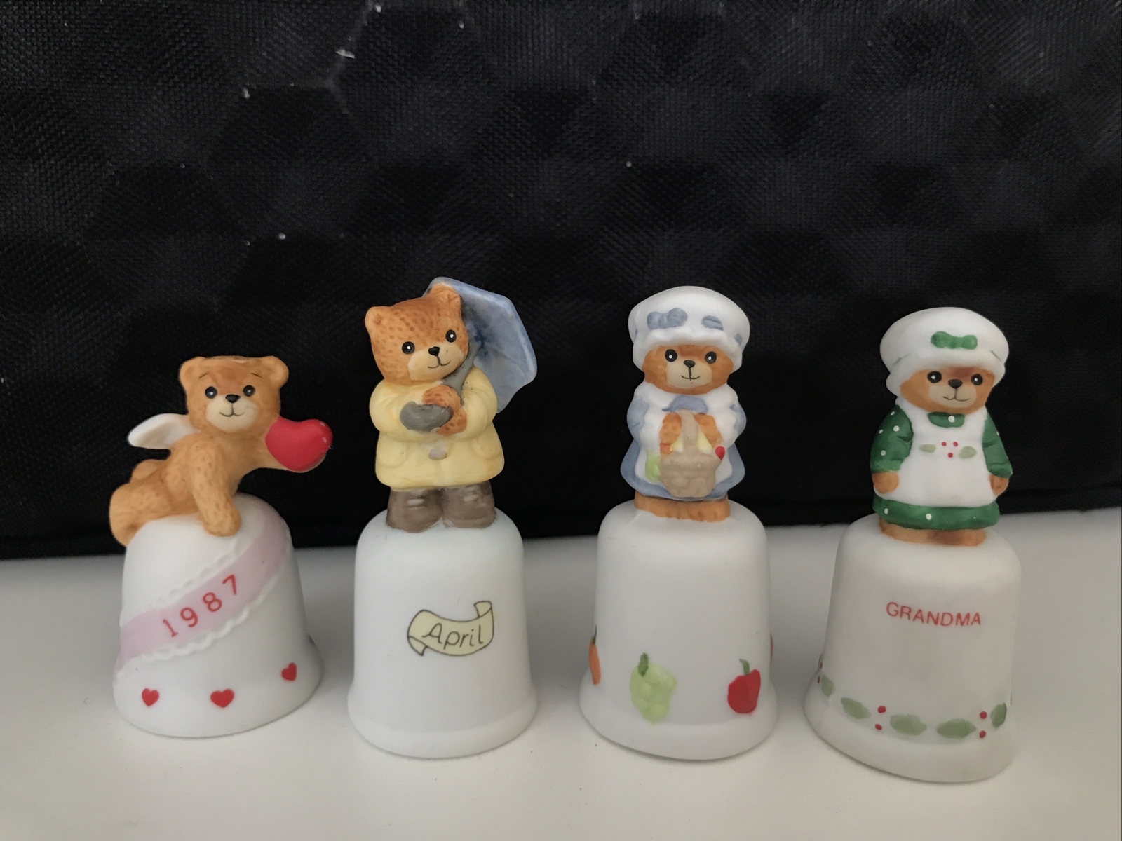 Lucy Rigg Enesco Bears Thimbles Lot of 4. adorable!!! eBay