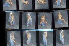 1 roll (12 negatives) of color medium format Kodak VPS film sexy pin up