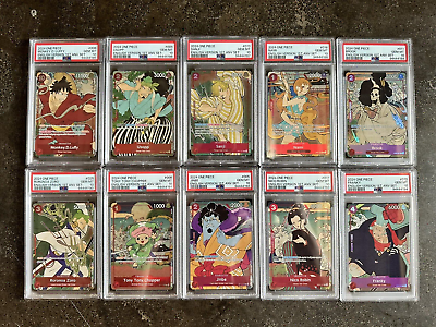 One Piece TCG English Version 1st Year Anniversary Set PSA One Piece TCG English Version 1st Year Anniversary Set PSA
