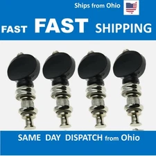 ukulele Strings Tuning Pegs Pin Machines Tuners Friction Ukelele New Black 4PCS