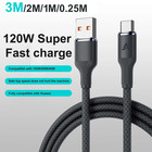 120W USB To Type C Super Fast Charging Cable For Iphone, Samsung, Redmi Xiaomi