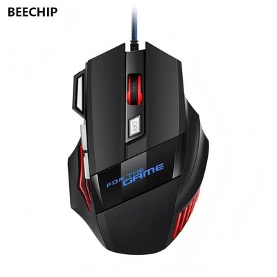 Neue Hyperspeed USB Gaming Maus RGB Hintergrundbeleuchtung Ergonomische Spiel