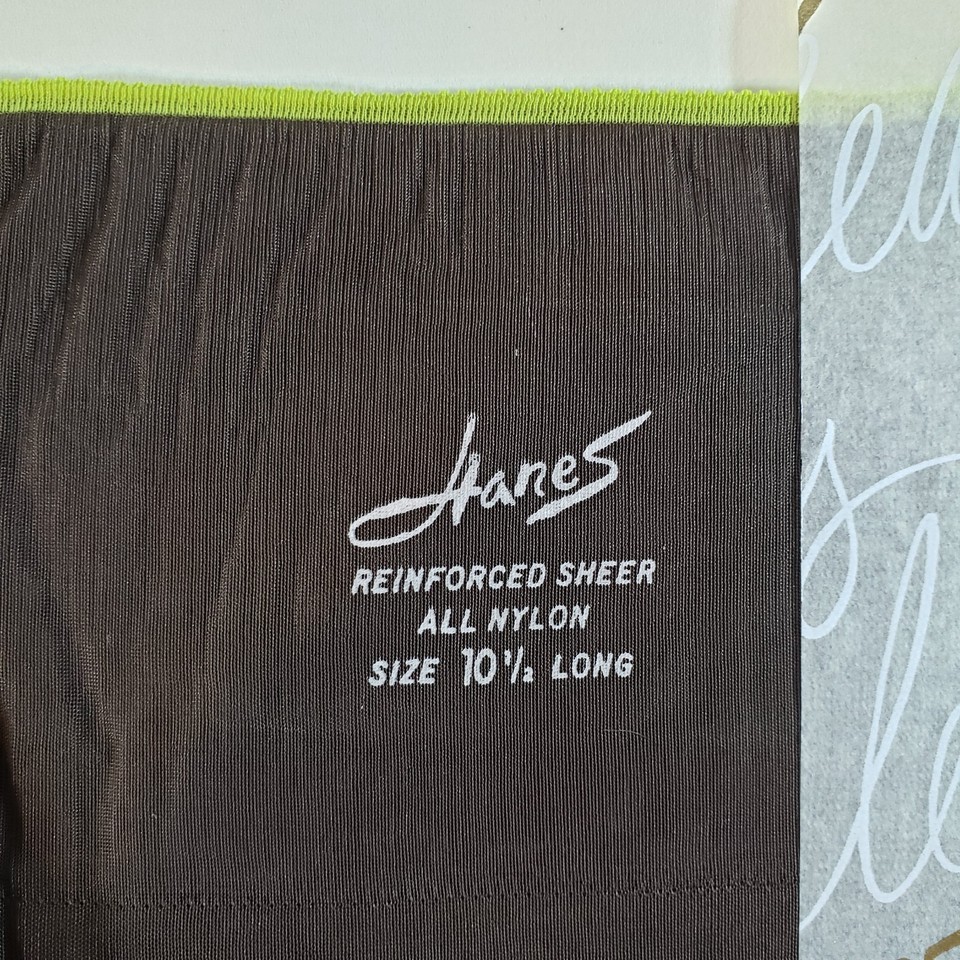 Hanes 415L 10-1/2L 10.5L 3 Pair Stocking Egyptian RHT Reinforced Heel ...