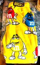 2 PAIR M M PAJAMA BOTTOM PANTS 1 YELLOW FLEECE/ 1 MULTI-COLORED MEDIUM-FREE SHIP