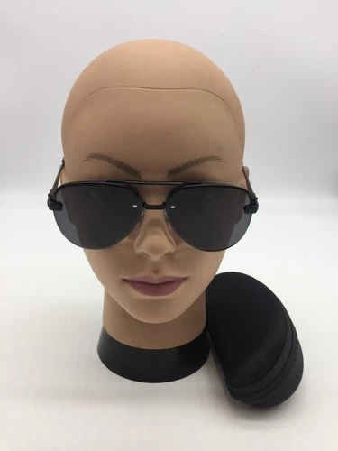 Louis Vuitton Black Aviator Fashion Trendy Sunglasses 59-15-140 Grey Lenses