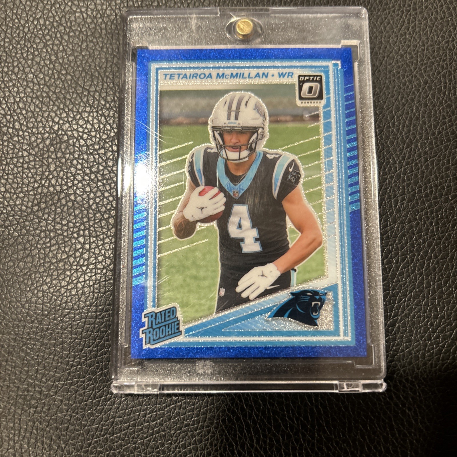 2025 Donruss Optic #209 Tetairoa McMillan Blue Glitter