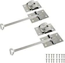 2 Pack 304 Stainless RV Door Latches - 6" T-Style for Trailer/Camper/Truck