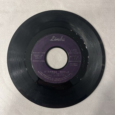 MAJESTICS: strange world / everything is gonna be all right LINDA 7'' Single 45