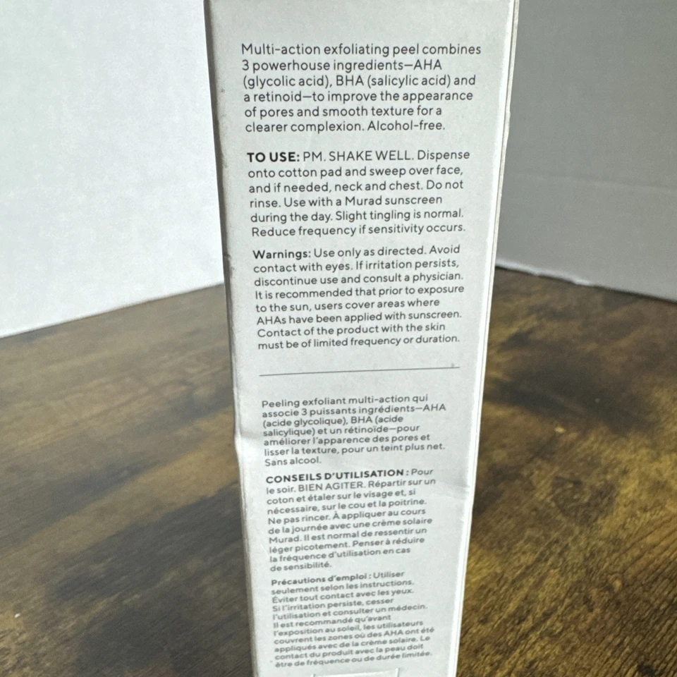 Murad Daily Clarifying Peel 3.2oz/95ml New In Box - Image 3 of 4