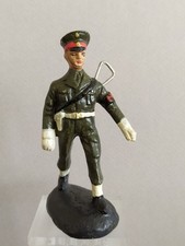 FIGURINE DURSO SOLDAT COMPOSITION MP POLICE MILITAIRE époque  Elastolin Linéol