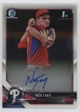 2018 Bowman Chrome Prospect Auto Nick Fanti #CPA-NF Auto 0mm9