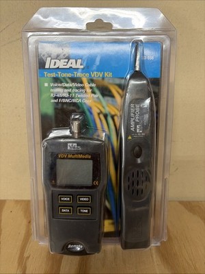 IDEAL 33-866 Test-Tone-Trace VDV Test Kit, Voice-Data-Video. Brand New