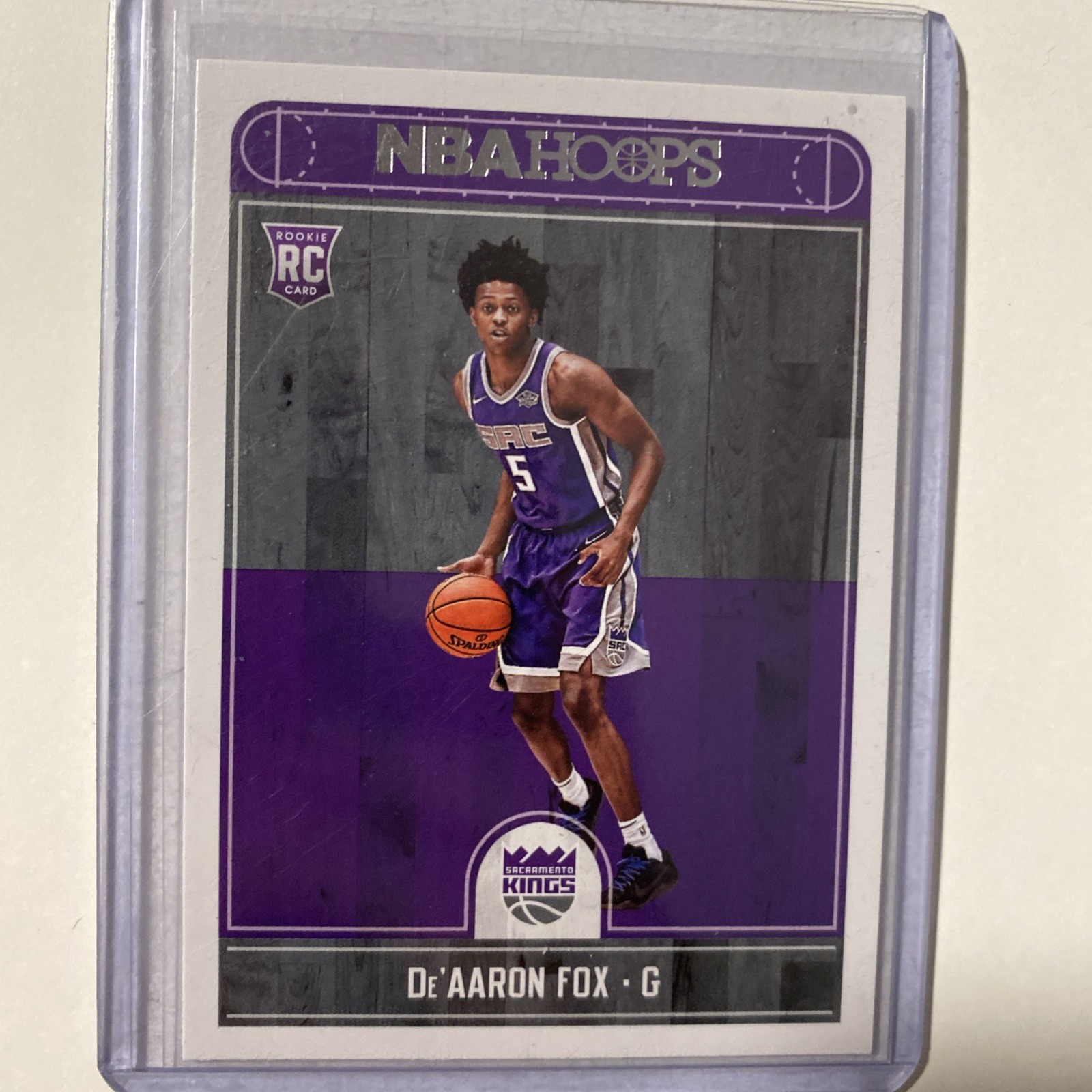 2017-18 Panini NBA Hoops DeAARON FOX Rookie #255 Sacramento Kings RC