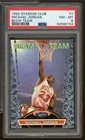 Michael Jordan Card 1992-93 Stadium Club Beam Team #1 PSA 8