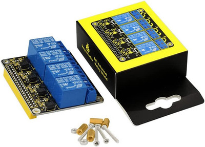 KEYESTUDIO 5V DCAC 4-Channel Relay Hat Shield Module Expansion Board for Raspber