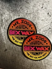 Sex Wax Decals Volcom RVCA Surfing Stickers Slater Ripcurl Quiksilver Roxy