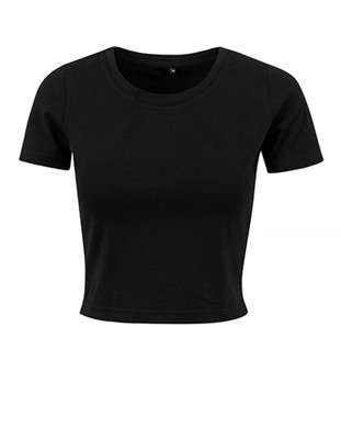 Damen Cropped Tee / Single Jersey / Kurz geschnitten  | Build Your Brand | BY042