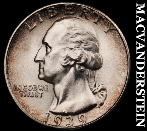 1939-D Washington Quarter- Choice Gem Brilliant Uncirculated+++++ Luster #G6753
